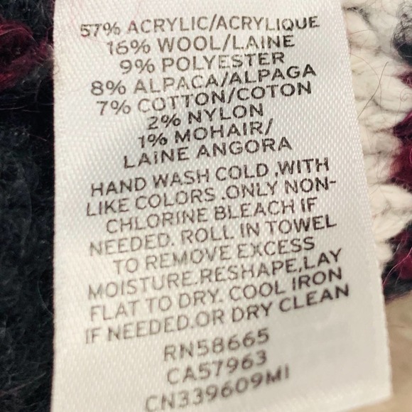 Caslon Striped Cardigan Sweater Wool Alpaca Blend - Picture 10 of 10